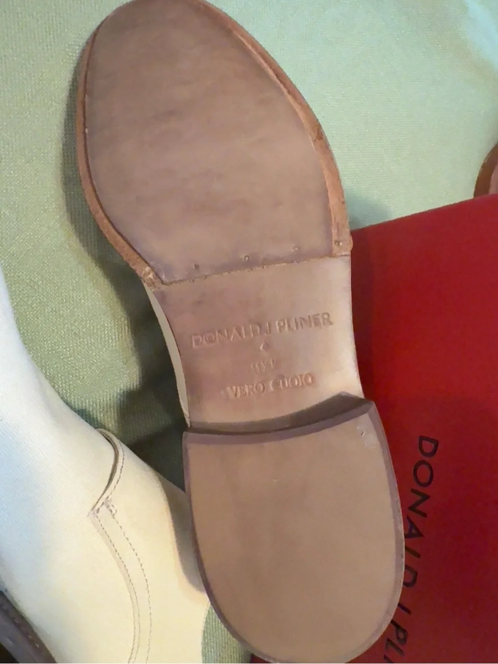 Donald J. Pliner Zande-WA Double Monk Strap Canvas Shoes Men’s 11.5 Sand EUC